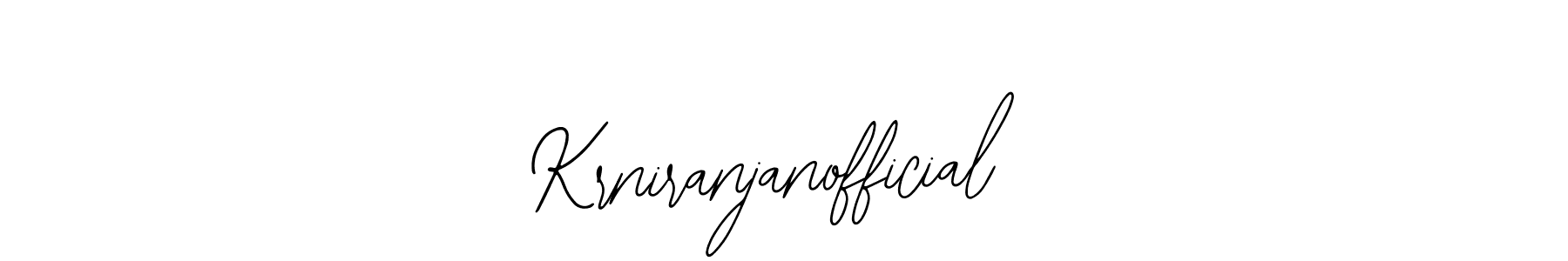 Krniranjanofficial stylish signature style. Best Handwritten Sign (Bearetta-2O07w) for my name. Handwritten Signature Collection Ideas for my name Krniranjanofficial. Krniranjanofficial signature style 12 images and pictures png