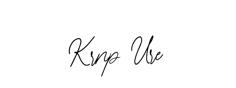 How to make Krnp Ure name signature. Use Bearetta-2O07w style for creating short signs online. This is the latest handwritten sign. Krnp Ure signature style 12 images and pictures png