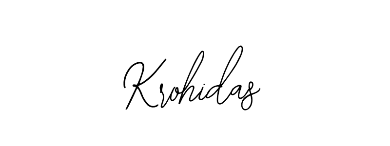 How to make Krohidas name signature. Use Bearetta-2O07w style for creating short signs online. This is the latest handwritten sign. Krohidas signature style 12 images and pictures png