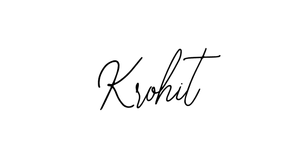 How to make Krohit signature? Bearetta-2O07w is a professional autograph style. Create handwritten signature for Krohit name. Krohit signature style 12 images and pictures png