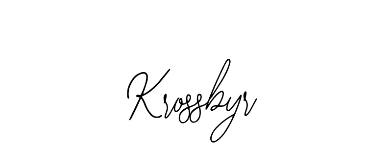 How to Draw Krossbyr signature style? Bearetta-2O07w is a latest design signature styles for name Krossbyr. Krossbyr signature style 12 images and pictures png