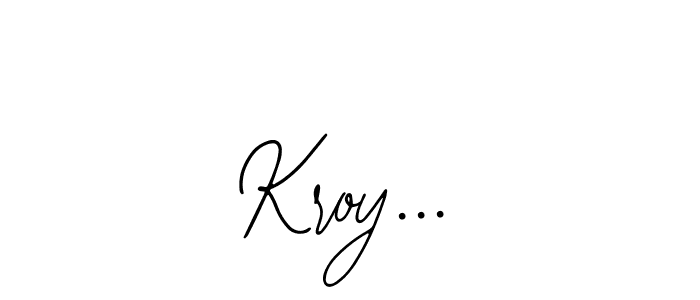 Design your own signature with our free online signature maker. With this signature software, you can create a handwritten (Bearetta-2O07w) signature for name Kroy.... Kroy... signature style 12 images and pictures png