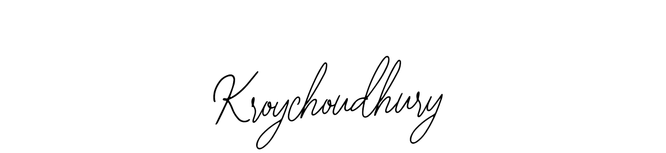 Design your own signature with our free online signature maker. With this signature software, you can create a handwritten (Bearetta-2O07w) signature for name Kroychoudhury. Kroychoudhury signature style 12 images and pictures png