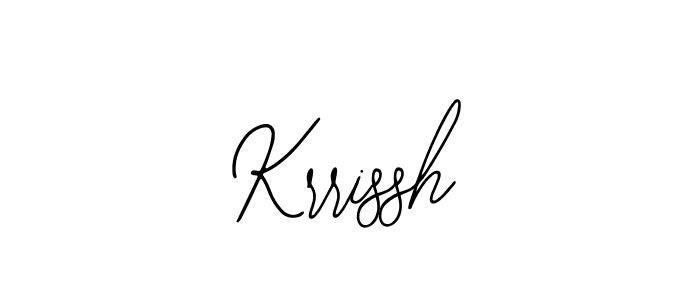 Use a signature maker to create a handwritten signature online. With this signature software, you can design (Bearetta-2O07w) your own signature for name Krrissh. Krrissh signature style 12 images and pictures png