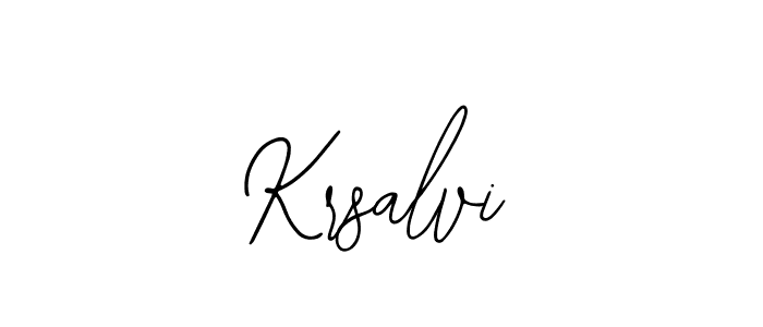 How to make Krsalvi signature? Bearetta-2O07w is a professional autograph style. Create handwritten signature for Krsalvi name. Krsalvi signature style 12 images and pictures png