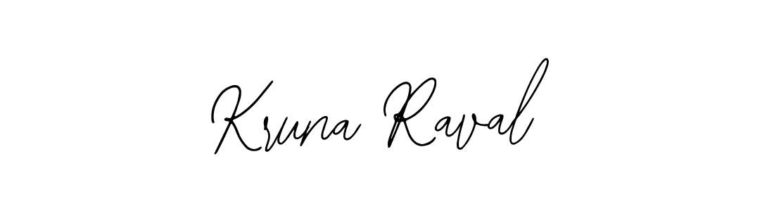 How to make Kruna Raval signature? Bearetta-2O07w is a professional autograph style. Create handwritten signature for Kruna Raval name. Kruna Raval signature style 12 images and pictures png