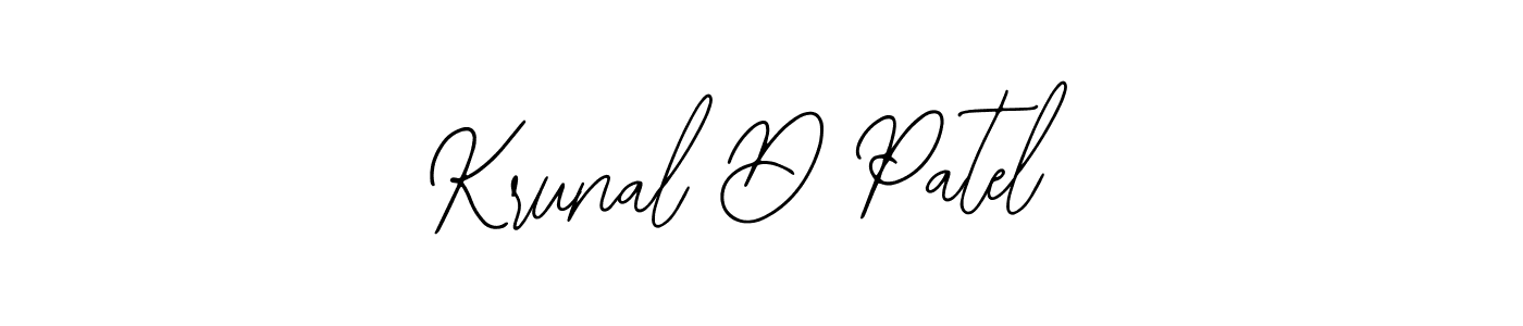 Create a beautiful signature design for name Krunal D Patel. With this signature (Bearetta-2O07w) fonts, you can make a handwritten signature for free. Krunal D Patel signature style 12 images and pictures png