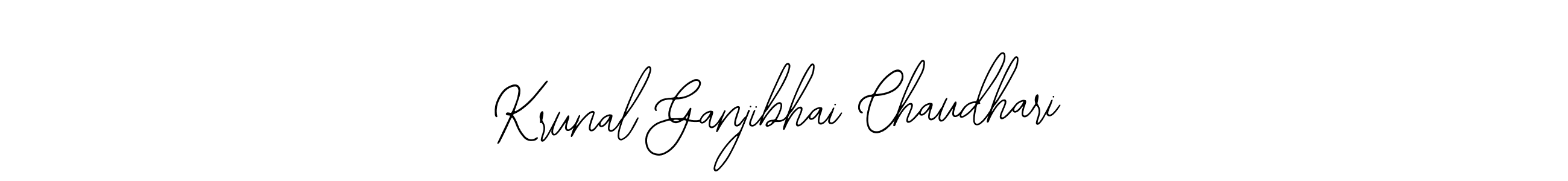 Use a signature maker to create a handwritten signature online. With this signature software, you can design (Bearetta-2O07w) your own signature for name Krunal Ganjibhai Chaudhari. Krunal Ganjibhai Chaudhari signature style 12 images and pictures png