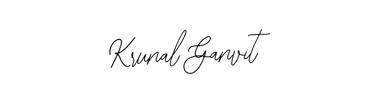 Create a beautiful signature design for name Krunal Ganvit. With this signature (Bearetta-2O07w) fonts, you can make a handwritten signature for free. Krunal Ganvit signature style 12 images and pictures png