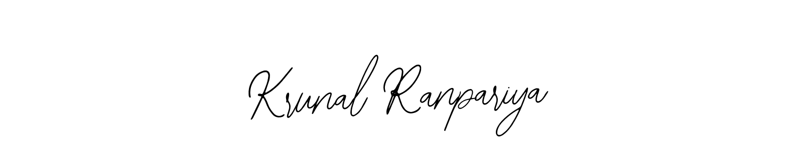 Create a beautiful signature design for name Krunal Ranpariya. With this signature (Bearetta-2O07w) fonts, you can make a handwritten signature for free. Krunal Ranpariya signature style 12 images and pictures png