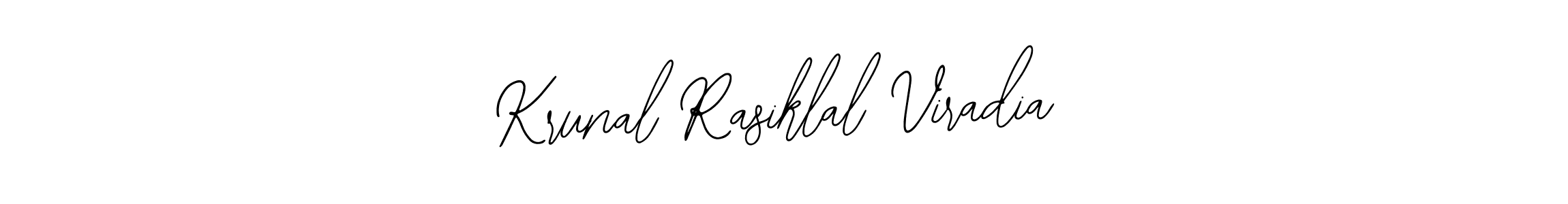 Krunal Rasiklal Viradia stylish signature style. Best Handwritten Sign (Bearetta-2O07w) for my name. Handwritten Signature Collection Ideas for my name Krunal Rasiklal Viradia. Krunal Rasiklal Viradia signature style 12 images and pictures png