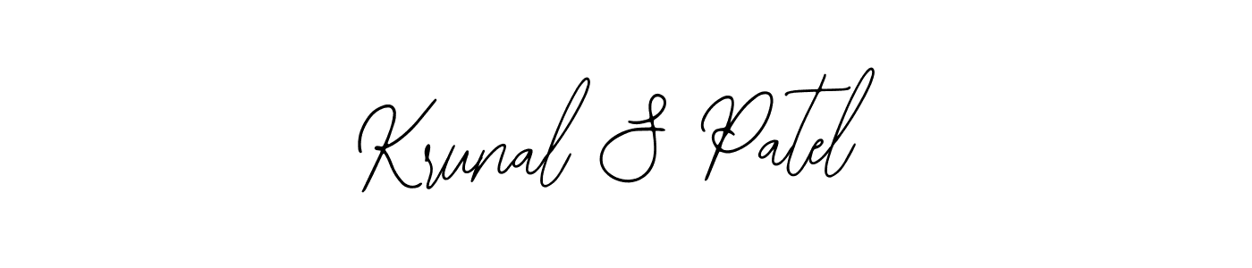 Make a beautiful signature design for name Krunal S Patel. With this signature (Bearetta-2O07w) style, you can create a handwritten signature for free. Krunal S Patel signature style 12 images and pictures png