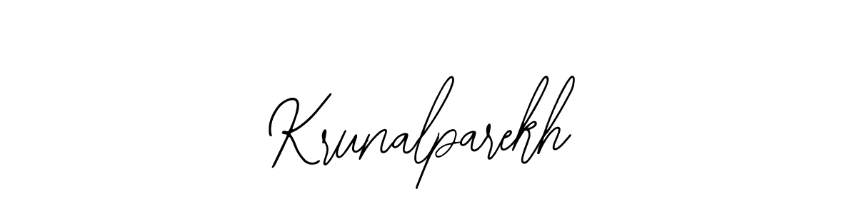 Use a signature maker to create a handwritten signature online. With this signature software, you can design (Bearetta-2O07w) your own signature for name Krunalparekh. Krunalparekh signature style 12 images and pictures png