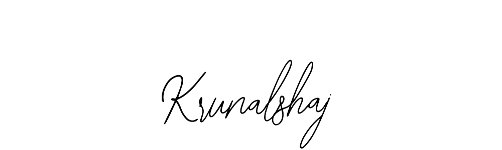 Also You can easily find your signature by using the search form. We will create Krunalshaj name handwritten signature images for you free of cost using Bearetta-2O07w sign style. Krunalshaj signature style 12 images and pictures png