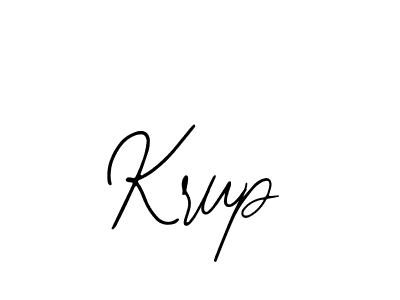 Use a signature maker to create a handwritten signature online. With this signature software, you can design (Bearetta-2O07w) your own signature for name Krup. Krup signature style 12 images and pictures png
