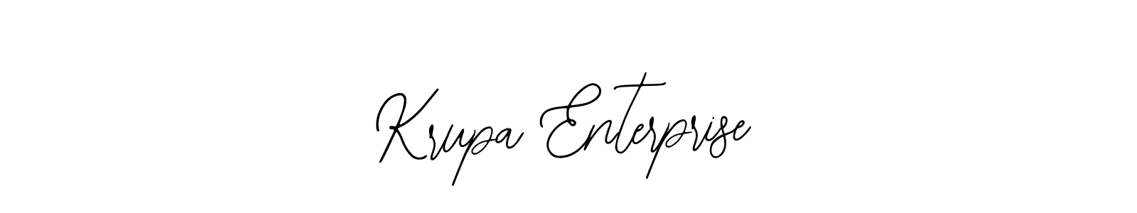 Design your own signature with our free online signature maker. With this signature software, you can create a handwritten (Bearetta-2O07w) signature for name Krupa Enterprise. Krupa Enterprise signature style 12 images and pictures png