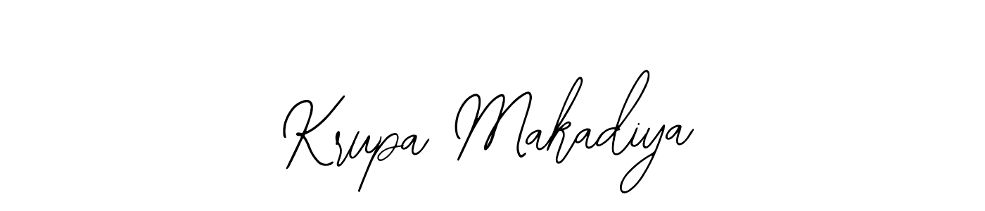 How to make Krupa Makadiya signature? Bearetta-2O07w is a professional autograph style. Create handwritten signature for Krupa Makadiya name. Krupa Makadiya signature style 12 images and pictures png