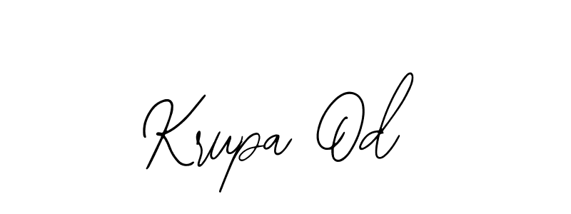 Krupa Od stylish signature style. Best Handwritten Sign (Bearetta-2O07w) for my name. Handwritten Signature Collection Ideas for my name Krupa Od. Krupa Od signature style 12 images and pictures png