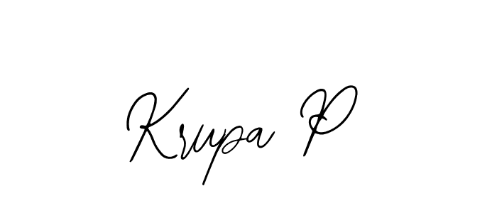 How to Draw Krupa P signature style? Bearetta-2O07w is a latest design signature styles for name Krupa P. Krupa P signature style 12 images and pictures png