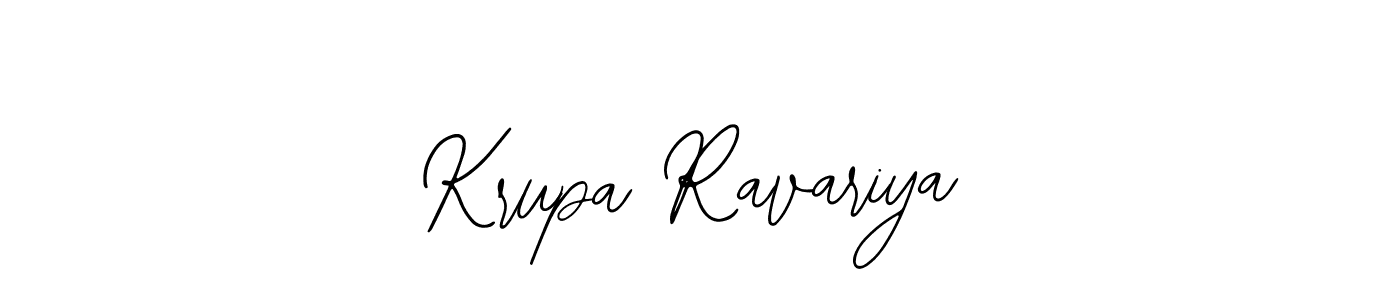 Use a signature maker to create a handwritten signature online. With this signature software, you can design (Bearetta-2O07w) your own signature for name Krupa Ravariya. Krupa Ravariya signature style 12 images and pictures png