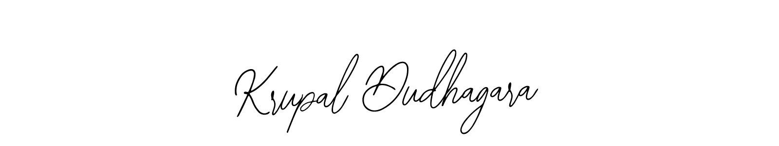 Krupal Dudhagara stylish signature style. Best Handwritten Sign (Bearetta-2O07w) for my name. Handwritten Signature Collection Ideas for my name Krupal Dudhagara. Krupal Dudhagara signature style 12 images and pictures png