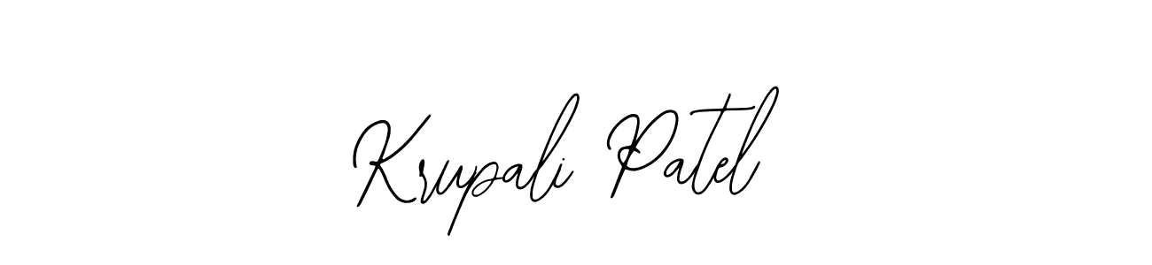 Also You can easily find your signature by using the search form. We will create Krupali Patel name handwritten signature images for you free of cost using Bearetta-2O07w sign style. Krupali Patel signature style 12 images and pictures png