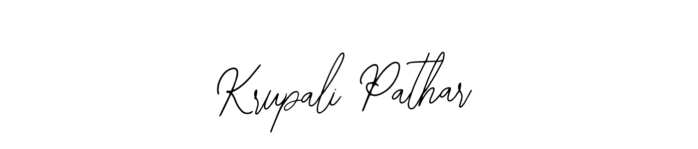 Krupali Pathar stylish signature style. Best Handwritten Sign (Bearetta-2O07w) for my name. Handwritten Signature Collection Ideas for my name Krupali Pathar. Krupali Pathar signature style 12 images and pictures png