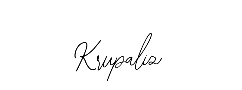 Make a beautiful signature design for name Krupaliz. With this signature (Bearetta-2O07w) style, you can create a handwritten signature for free. Krupaliz signature style 12 images and pictures png