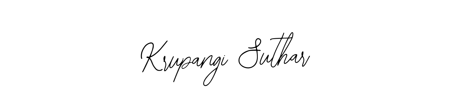 Bearetta-2O07w is a professional signature style that is perfect for those who want to add a touch of class to their signature. It is also a great choice for those who want to make their signature more unique. Get Krupangi Suthar name to fancy signature for free. Krupangi Suthar signature style 12 images and pictures png