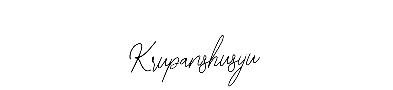 Use a signature maker to create a handwritten signature online. With this signature software, you can design (Bearetta-2O07w) your own signature for name Krupanshusiju. Krupanshusiju signature style 12 images and pictures png