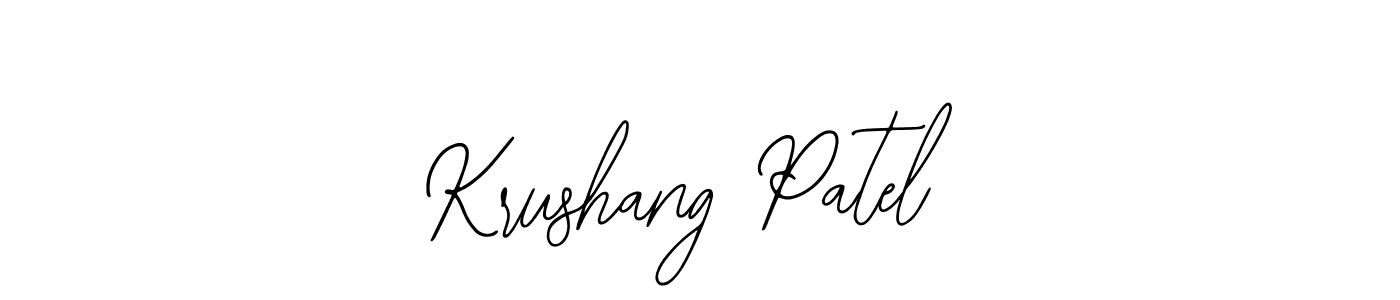 Make a beautiful signature design for name Krushang Patel. Use this online signature maker to create a handwritten signature for free. Krushang Patel signature style 12 images and pictures png