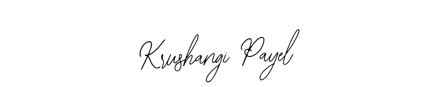 See photos of Krushangi Payel official signature by Spectra . Check more albums & portfolios. Read reviews & check more about Bearetta-2O07w font. Krushangi Payel signature style 12 images and pictures png