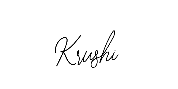 Krushi stylish signature style. Best Handwritten Sign (Bearetta-2O07w) for my name. Handwritten Signature Collection Ideas for my name Krushi. Krushi signature style 12 images and pictures png