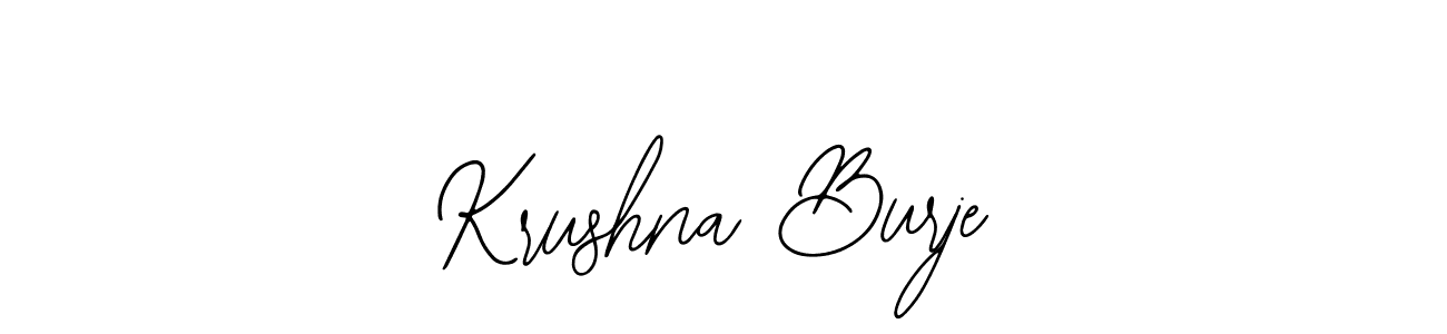 Use a signature maker to create a handwritten signature online. With this signature software, you can design (Bearetta-2O07w) your own signature for name Krushna Burje. Krushna Burje signature style 12 images and pictures png