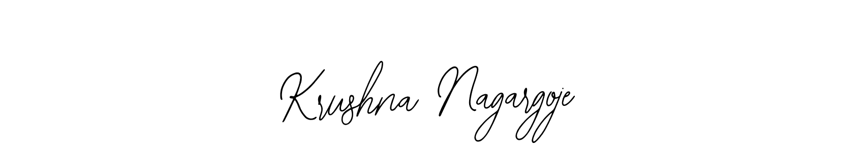 How to make Krushna Nagargoje signature? Bearetta-2O07w is a professional autograph style. Create handwritten signature for Krushna Nagargoje name. Krushna Nagargoje signature style 12 images and pictures png