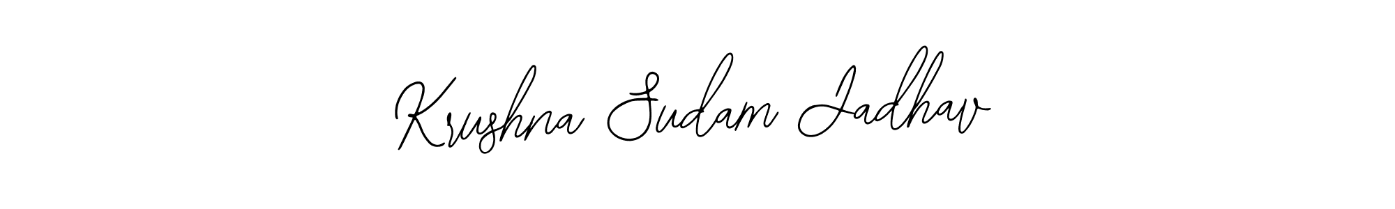 Design your own signature with our free online signature maker. With this signature software, you can create a handwritten (Bearetta-2O07w) signature for name Krushna Sudam Jadhav. Krushna Sudam Jadhav signature style 12 images and pictures png