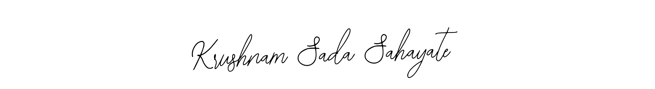 Similarly Bearetta-2O07w is the best handwritten signature design. Signature creator online .You can use it as an online autograph creator for name Krushnam Sada Sahayate. Krushnam Sada Sahayate signature style 12 images and pictures png