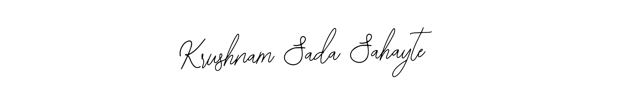 It looks lik you need a new signature style for name Krushnam Sada Sahayte. Design unique handwritten (Bearetta-2O07w) signature with our free signature maker in just a few clicks. Krushnam Sada Sahayte signature style 12 images and pictures png