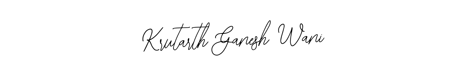 if you are searching for the best signature style for your name Krutarth Ganesh Wani. so please give up your signature search. here we have designed multiple signature styles  using Bearetta-2O07w. Krutarth Ganesh Wani signature style 12 images and pictures png
