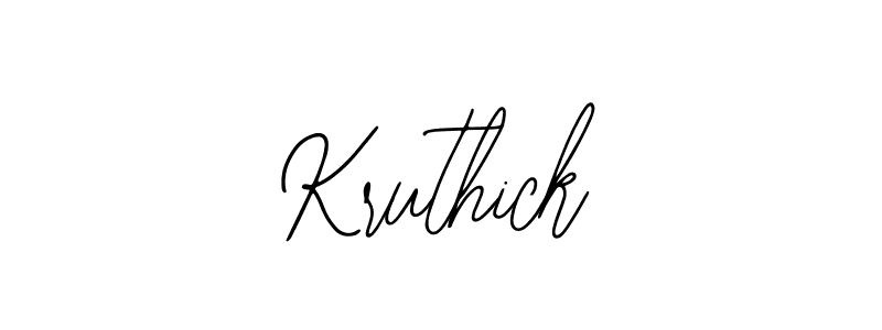 Best and Professional Signature Style for Kruthick. Bearetta-2O07w Best Signature Style Collection. Kruthick signature style 12 images and pictures png
