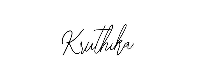 Design your own signature with our free online signature maker. With this signature software, you can create a handwritten (Bearetta-2O07w) signature for name Kruthika. Kruthika signature style 12 images and pictures png