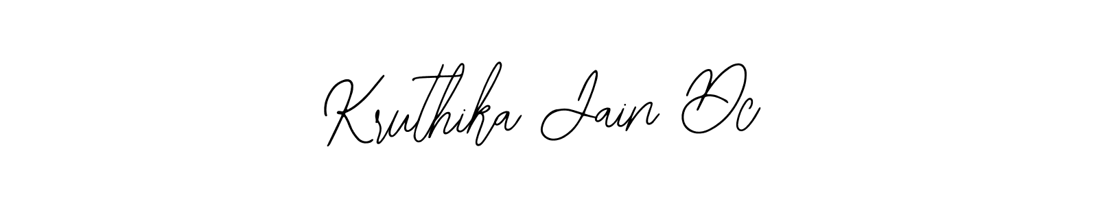 Use a signature maker to create a handwritten signature online. With this signature software, you can design (Bearetta-2O07w) your own signature for name Kruthika Jain Dc. Kruthika Jain Dc signature style 12 images and pictures png