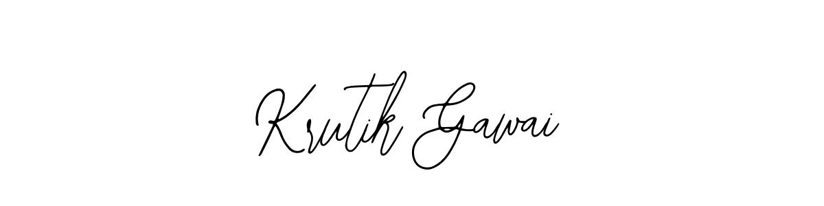 Also You can easily find your signature by using the search form. We will create Krutik Gawai name handwritten signature images for you free of cost using Bearetta-2O07w sign style. Krutik Gawai signature style 12 images and pictures png