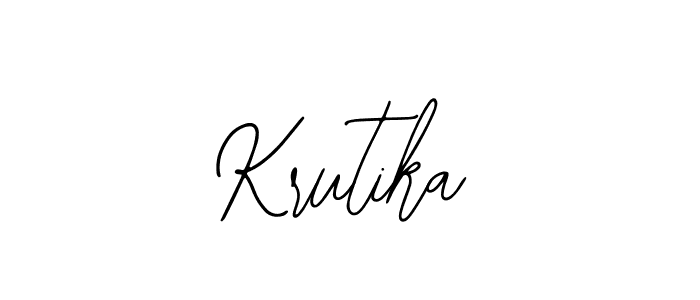 Also You can easily find your signature by using the search form. We will create Krutika name handwritten signature images for you free of cost using Bearetta-2O07w sign style. Krutika signature style 12 images and pictures png