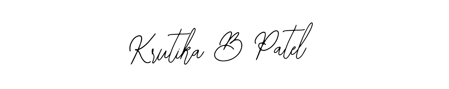 Make a beautiful signature design for name Krutika B Patel. Use this online signature maker to create a handwritten signature for free. Krutika B Patel signature style 12 images and pictures png