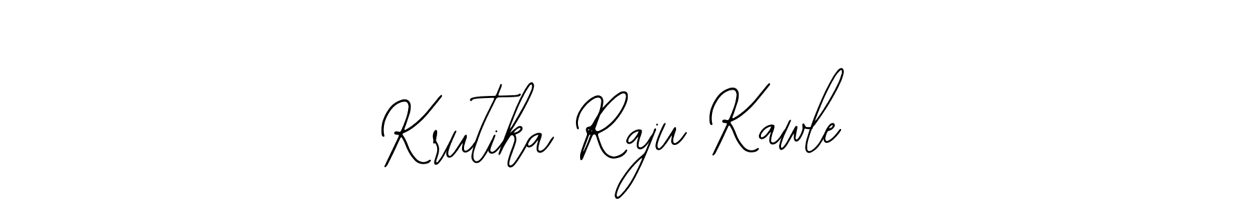 This is the best signature style for the Krutika Raju Kawle name. Also you like these signature font (Bearetta-2O07w). Mix name signature. Krutika Raju Kawle signature style 12 images and pictures png