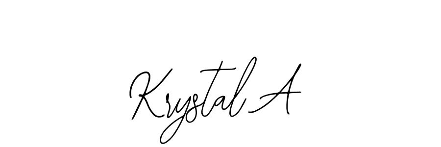 Also we have Krystal A name is the best signature style. Create professional handwritten signature collection using Bearetta-2O07w autograph style. Krystal A signature style 12 images and pictures png