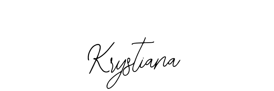 How to make Krystiana name signature. Use Bearetta-2O07w style for creating short signs online. This is the latest handwritten sign. Krystiana signature style 12 images and pictures png