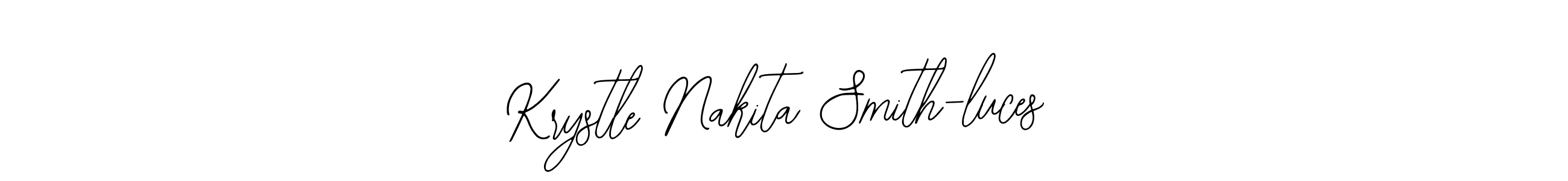 You can use this online signature creator to create a handwritten signature for the name Krystle Nakita Smith-luces. This is the best online autograph maker. Krystle Nakita Smith-luces signature style 12 images and pictures png