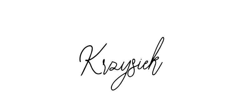 How to make Krzysiek name signature. Use Bearetta-2O07w style for creating short signs online. This is the latest handwritten sign. Krzysiek signature style 12 images and pictures png
